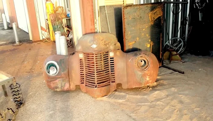 Large Harley Davidson-themed sculpture (unfinished)