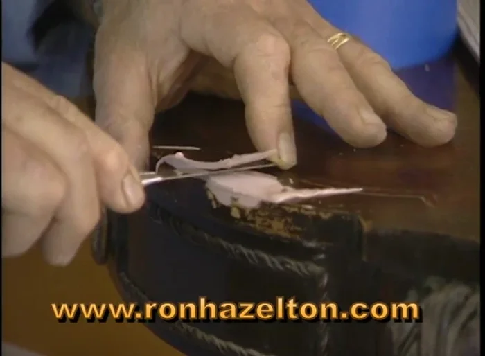 Sand the repaired area until perfectly smooth and flat.