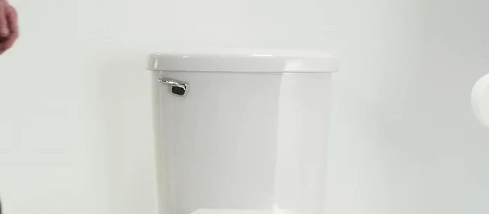 Flush the toilet and remove as much water as possible, using a shop vac for excess water.