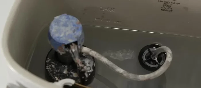 Check the fill valve float: Lift the float cup; if the water flow stops, adjustment might suffice. Otherwise, replace the fill valve.