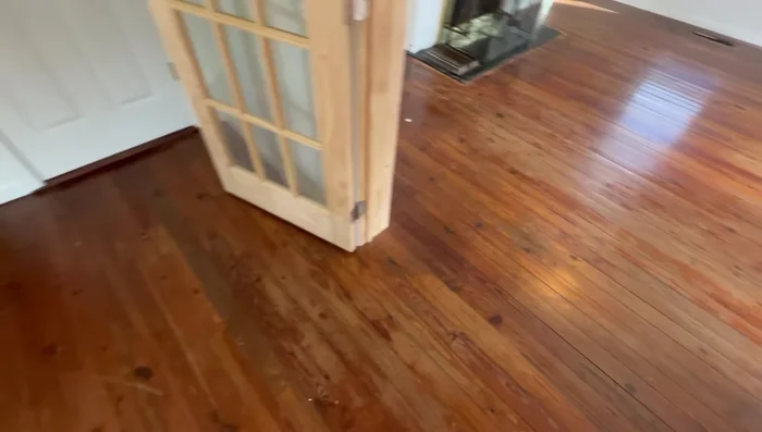 Preparatory Cleaning: Apply a preparatory floor cleaning solution to prepare the surface for the new topcoat.