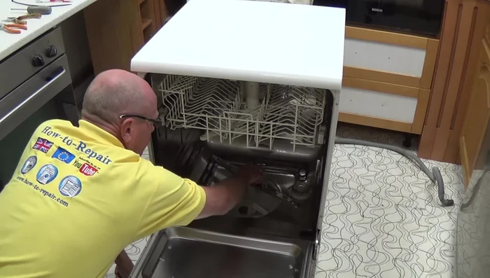 Remove the right-hand side panel to access the water system components.