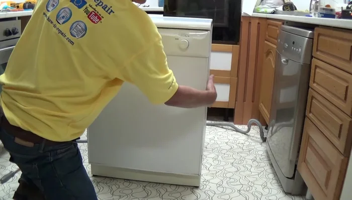 Remove the right-hand side panel to access the water system components.