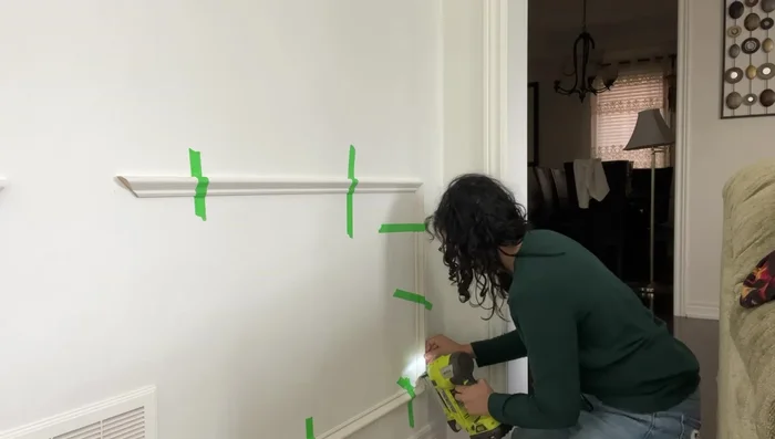 Install Trim Using Pin Nailer: