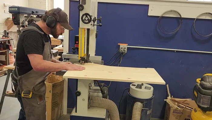 Round over exposed edges and sand.