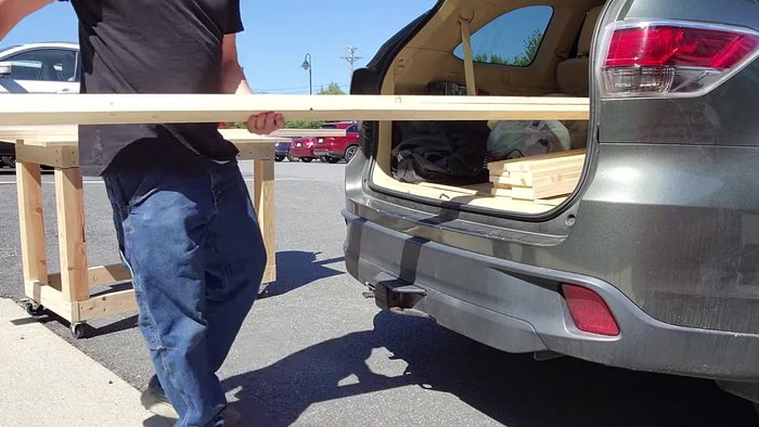 Trim boards to final width on the table saw and label them (front, back, sides, top).