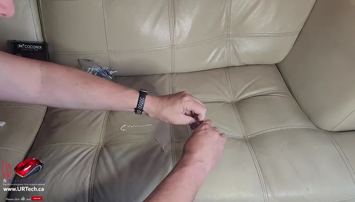 After another 5 minutes, use a clean, damp cloth to gently even out the color and remove any excess or clumps. Use circular motions.