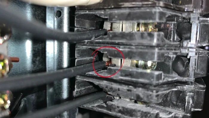 Screw the breaker back in place.