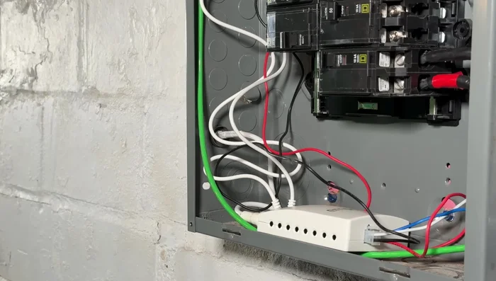 Turn off the main power disconnect before working on the electrical panel.