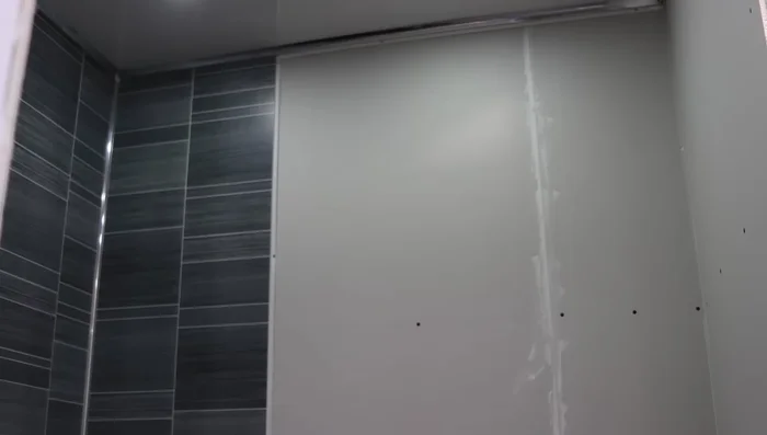 Repeat step 13 for the rest of the wall.