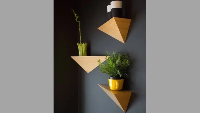 Wooden Mosaic Wall Art: Simple, elegant, and colorful wooden mosaic art adds warmth and comfort to a room.