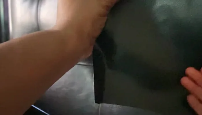 Firmly press the patches to ensure adhesion.