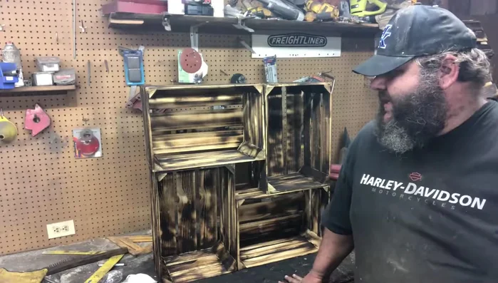 Paint the crates white (optional)