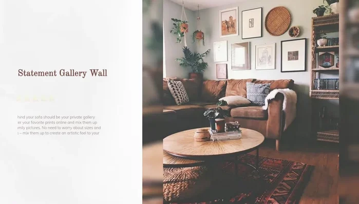 Wall Basket Display: Add a basket display for charming boho vibes.