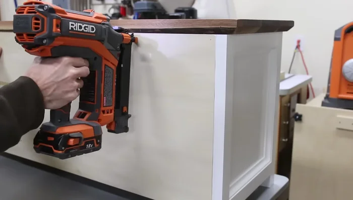 Attach the back panel.