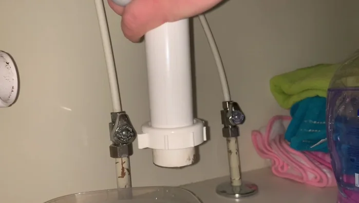 Clean the P-trap and drain pipes thoroughly.