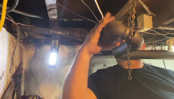 Secure the connection: Tighten the large nut on the union fitting to lock everything into place.