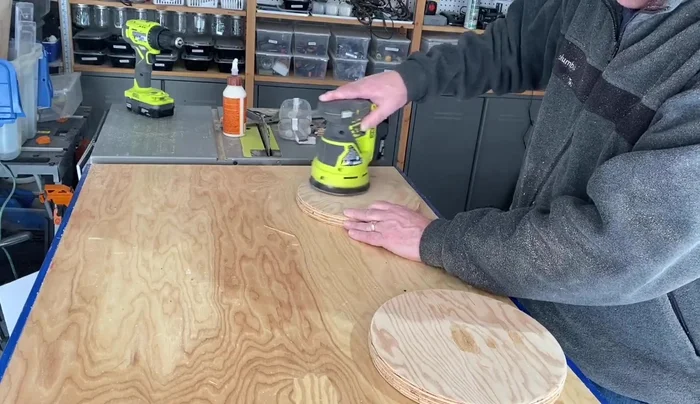 Sand the filled holes smooth.