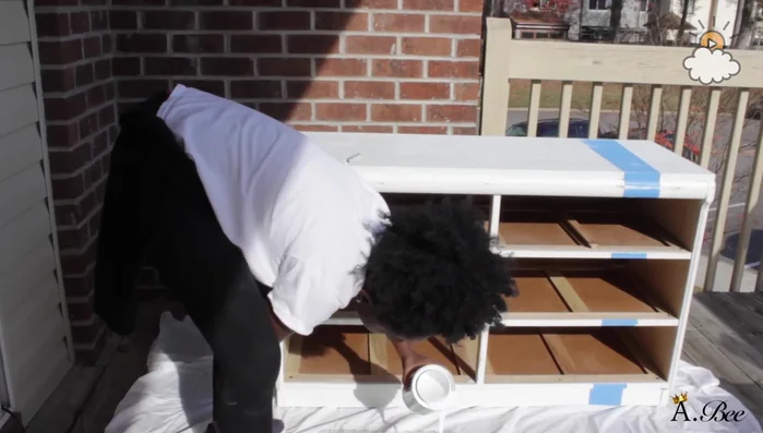 Prime the entire dresser.