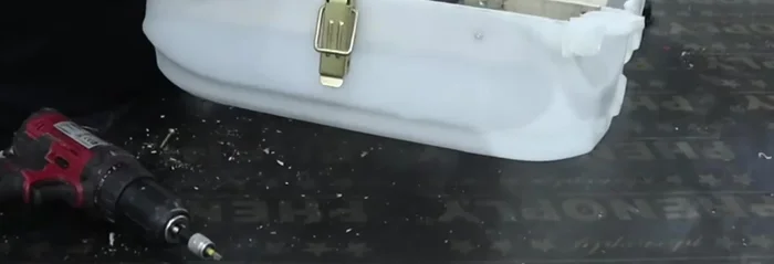 Securely attach the interior planks to the container.