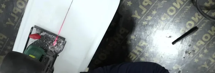 Clean the cut edges.