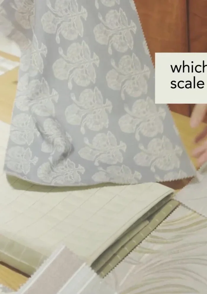 Consider a paisley print for alternative curtains if a large-scale leaf pattern isn't desired.