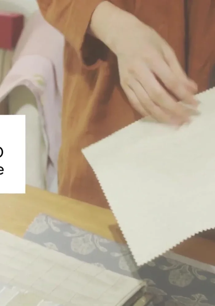 Add a solid 3D textured fabric for volume and depth (e.g., used for upholstery or as a throw).