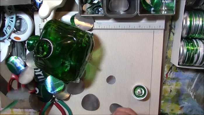 Attach the finished wind chime to a swivel hook for hanging.