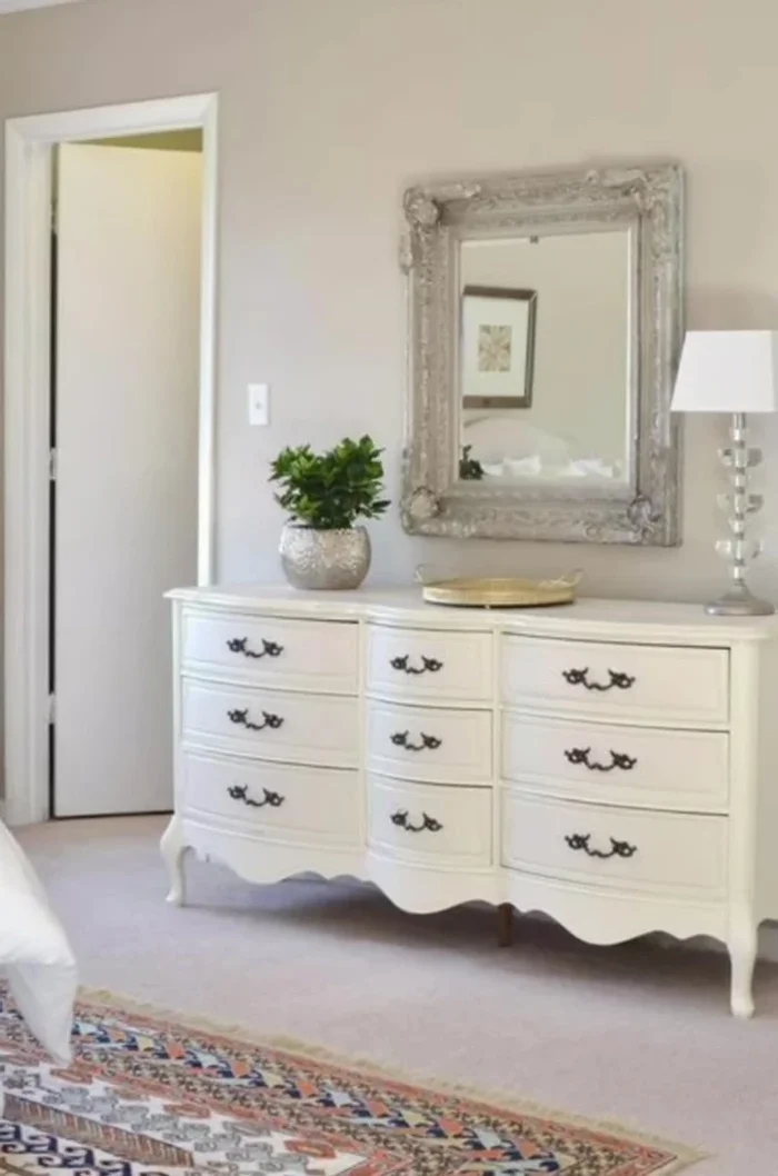 Use a vintage crystal chandelier as a focal point.