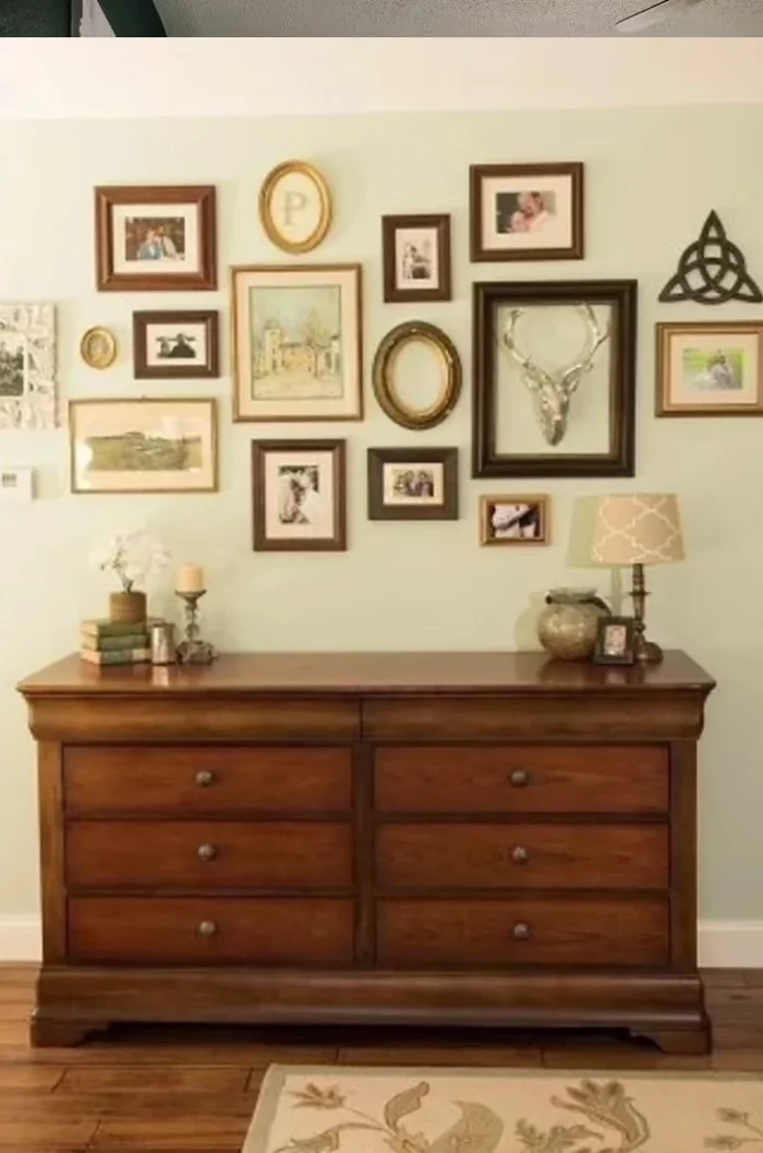 Use tin ceiling tiles as a headboard or wall decor.