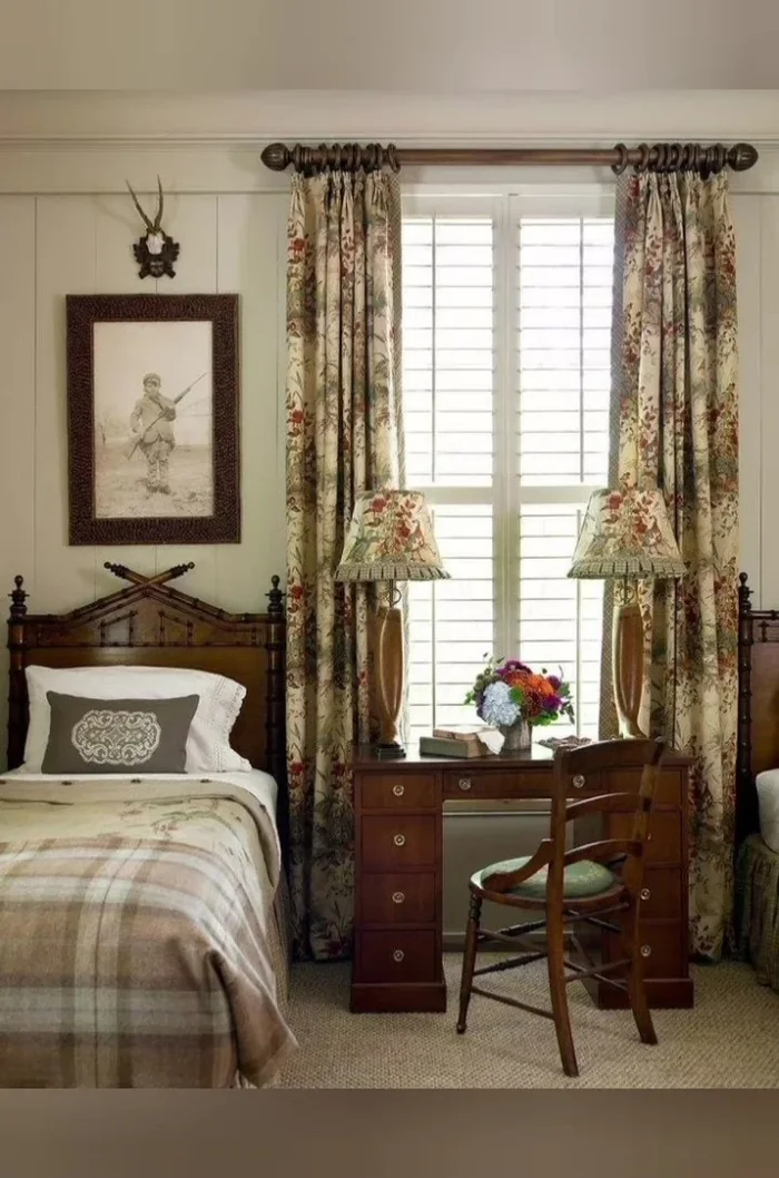 Incorporate distressed or worn furniture.