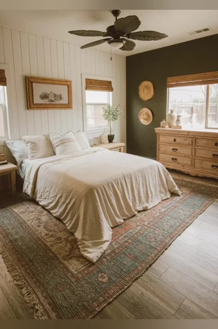 Incorporate vintage fabrics in pillows, throws, or curtains.