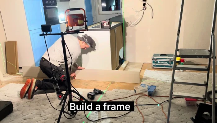 Construct the frame. (Music plays during this step)