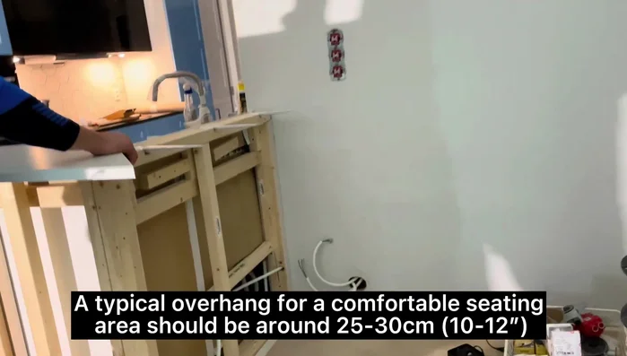 Finish the countertop edges.