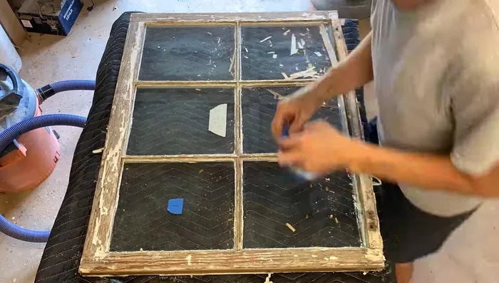 Remove the glass panes.