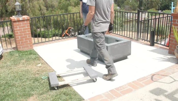 Apply a wet look sealer to the base.