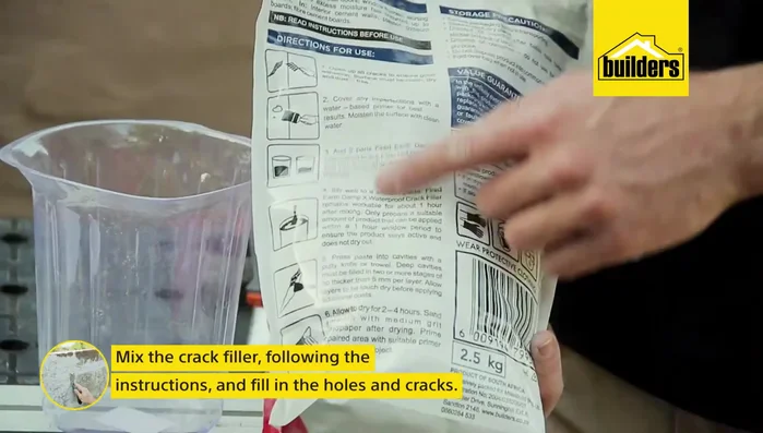 Sand the dry crack filler to a smooth finish.