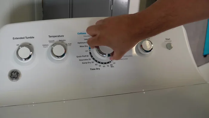 Check for obstructions: If there's significant resistance when turning the drum, an obstruction might be present.