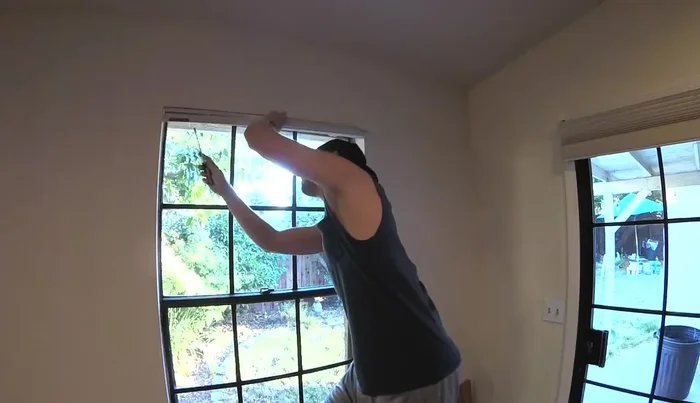 Prop the window open using a stick or clamp.