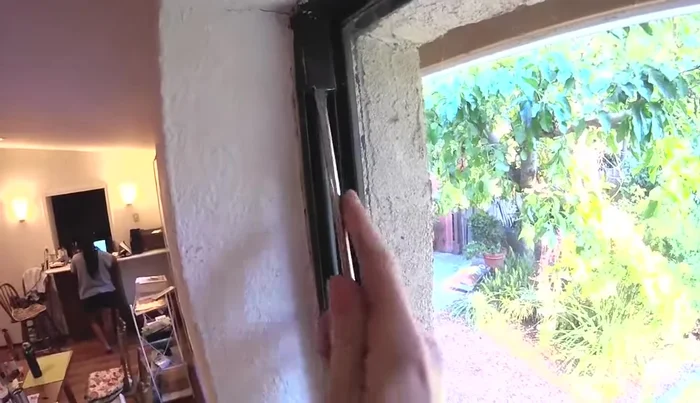 Prop the window open using a stick or clamp.