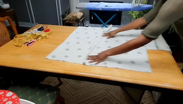 Stitch the sides: Place the cut pieces right sides together, aligning the edges, and stitch along the sides.