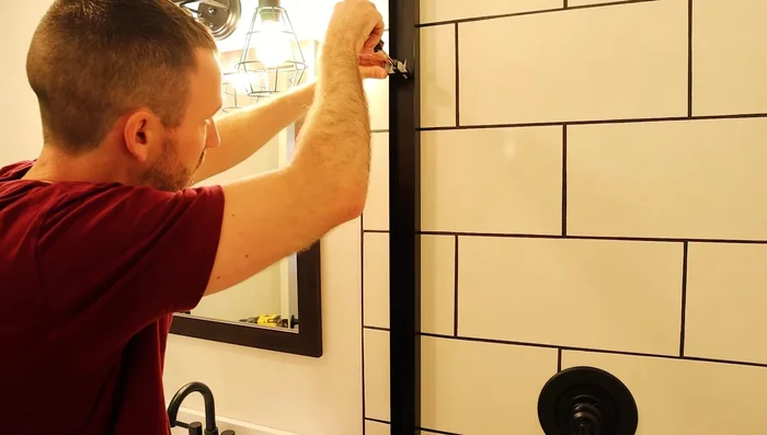 Attach the rails using pan-head screws and sheetrock anchors where necessary.