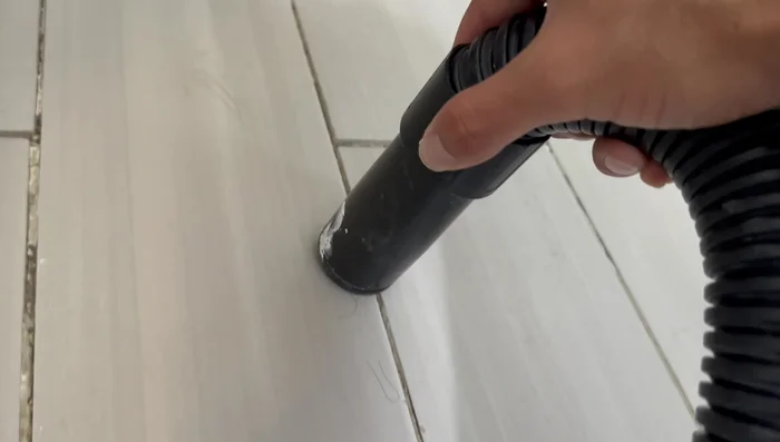 Clean the area again to remove any remaining dust or debris.