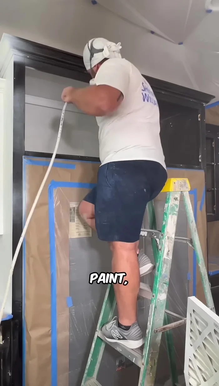 Let the first coat of paint dry.