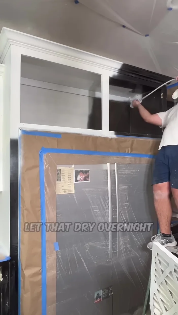 Let the second coat of paint dry overnight.