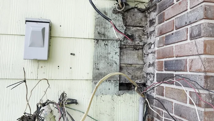 Mount the new breaker box.