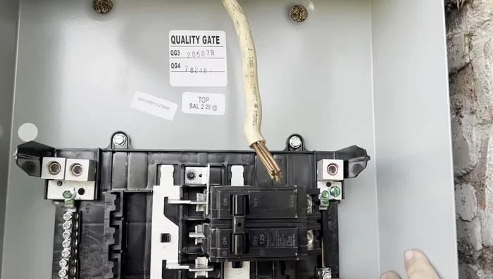 Connect the neutral wires to the neutral bar.