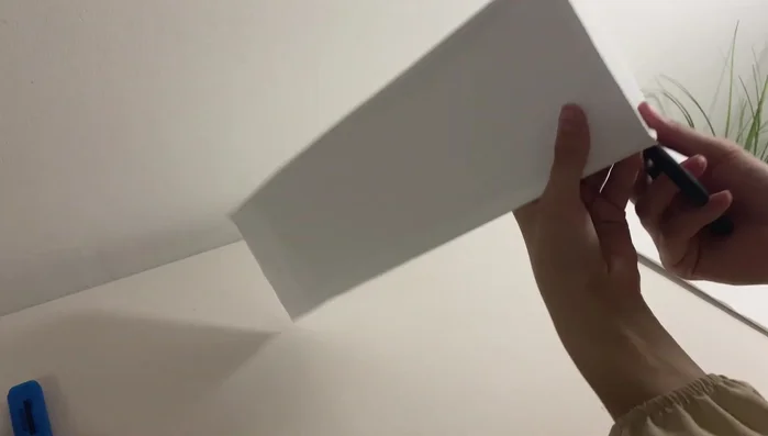 Assemble the dividers; cut pieces slightly longer than half and overlap to join them securely.