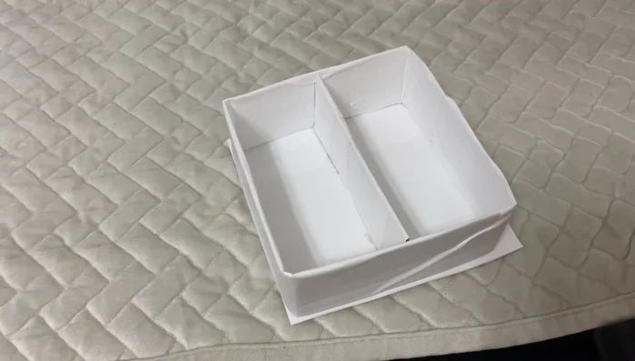 For smaller items, create small boxes from cardboard and tape.