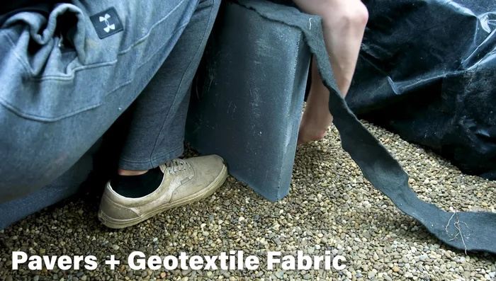 Create a stable surface: Use pavers to create a flat, stable surface on the bottom, ensuring it's level.